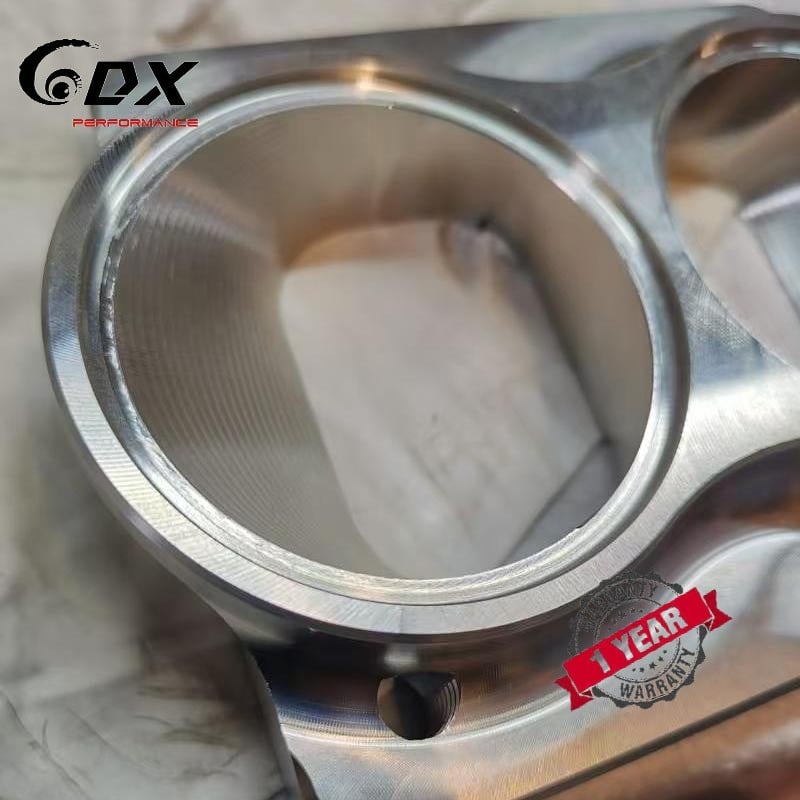 billet stainless T4 Devided turbo inlet flange fit 2.50 inch tube