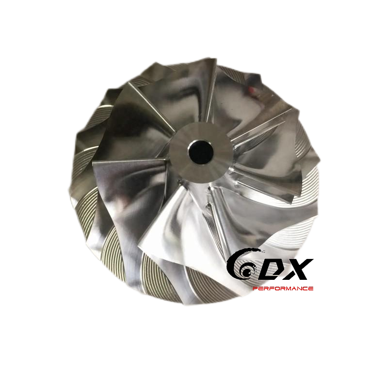 HX50 7+7 blades 71.00/99.01mm 4035887/4036317 turbo mill aluminum 2618 billet compressor wheel for 40898604031/4114046127