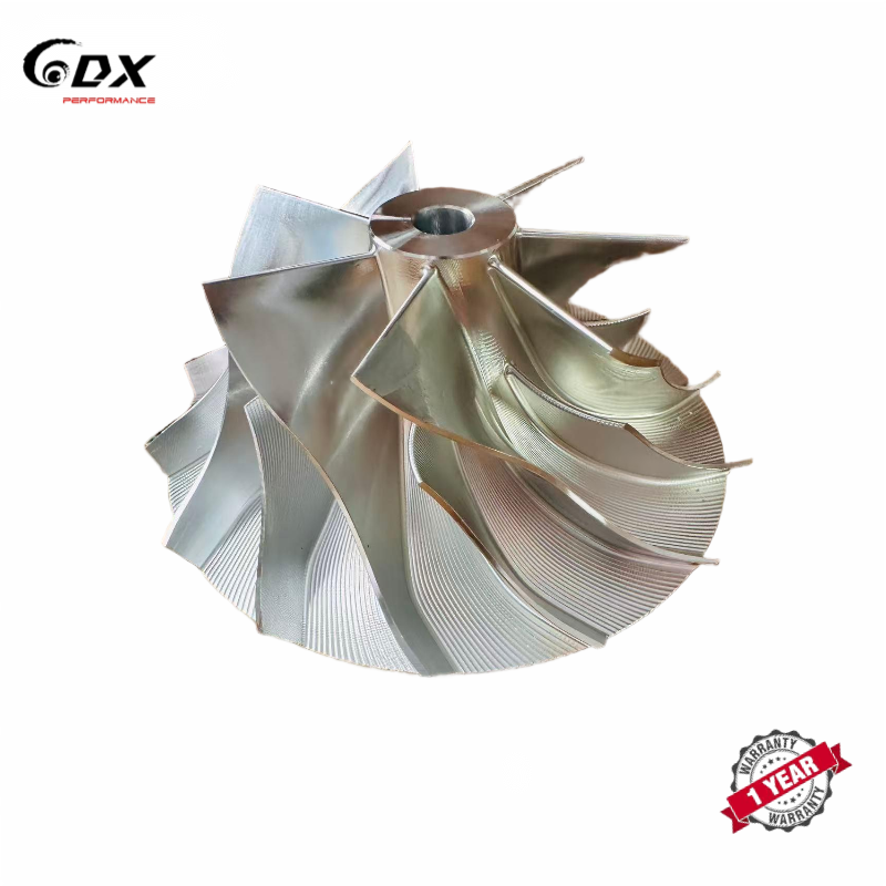 Upgrade billet compressor wheel HX55 7+7 Blades 71.00/99.01mm 4035887/4036317 Turbo for 4089860/4031411/4046127/4036317 tapered tip extented tip